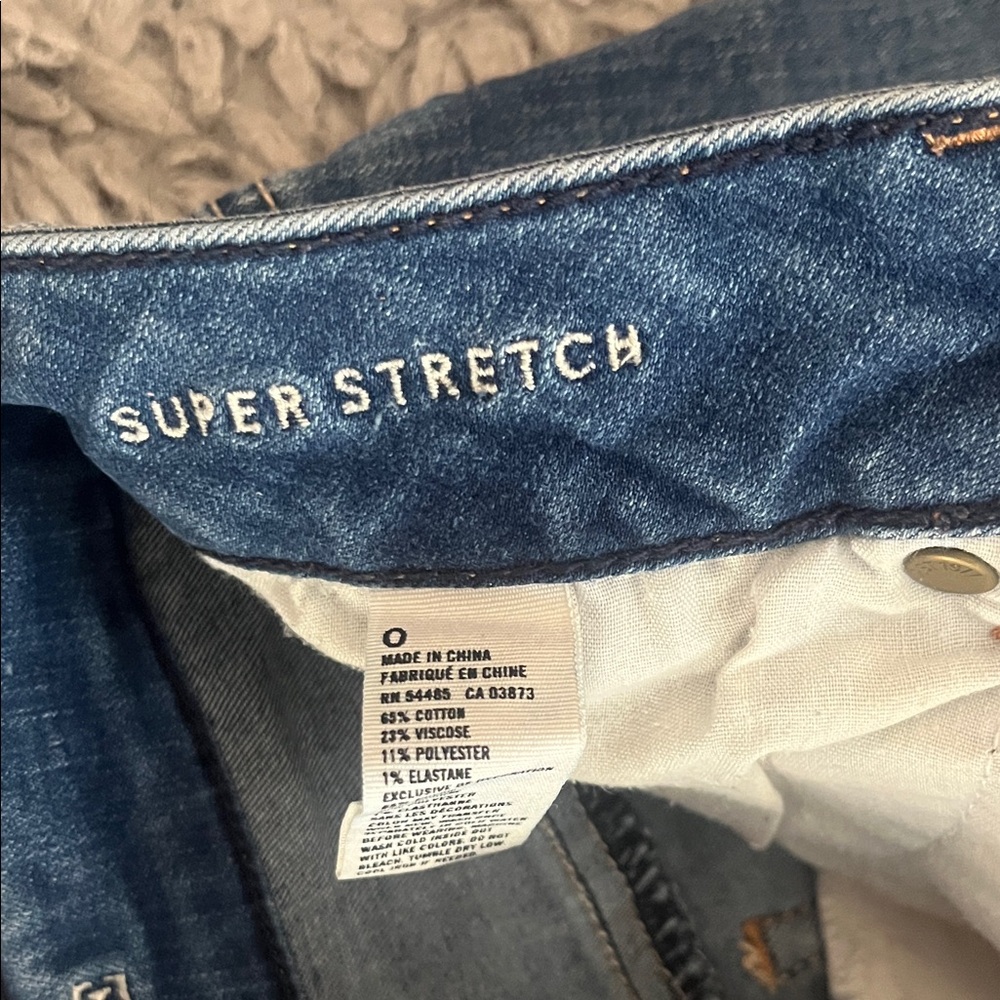 American Eagle Distressed Blue Jean Shorts - Picture 2 of 3